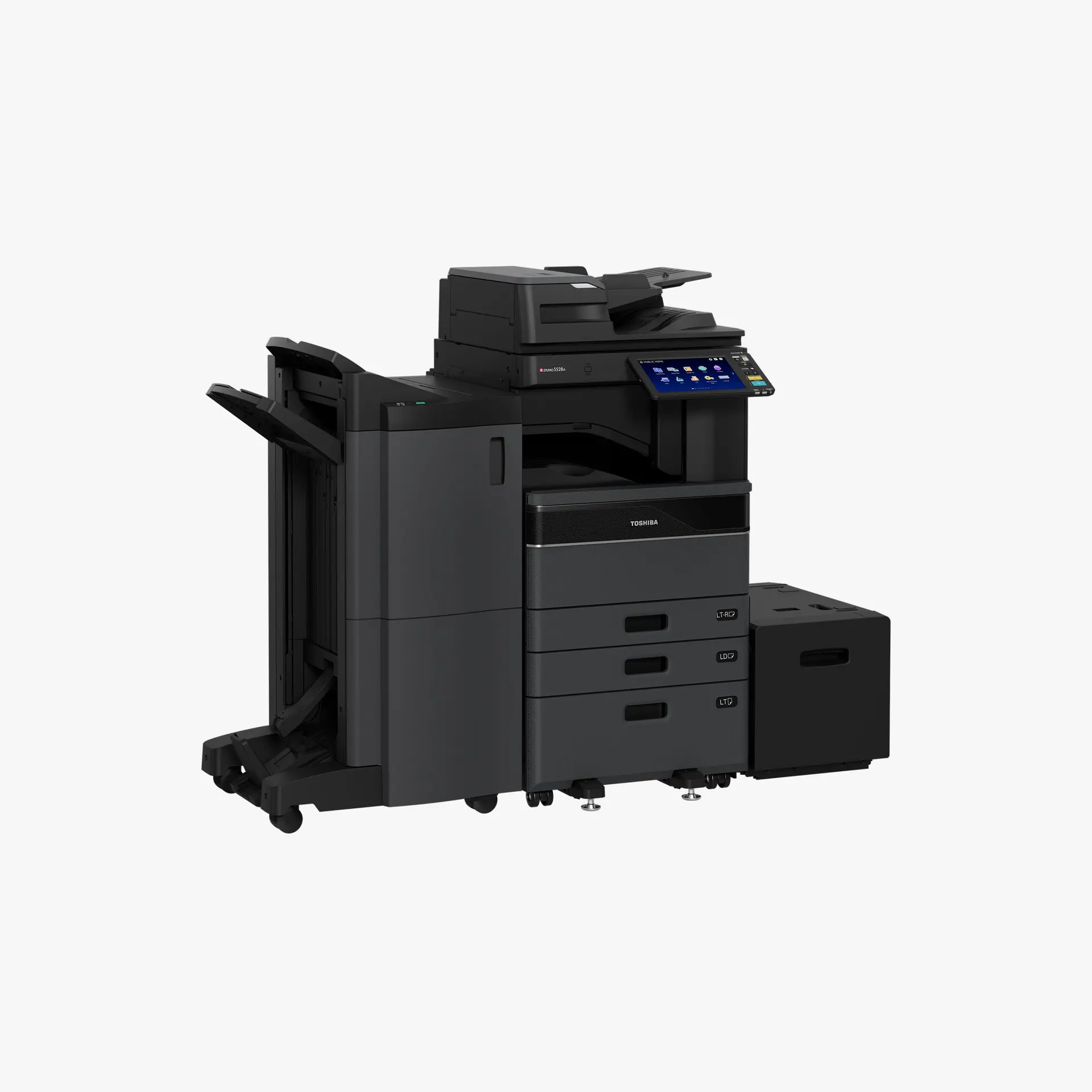 Toshiba e-STUDIO 6528A expanded right-side configuration