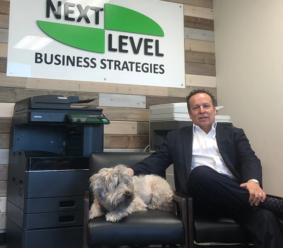 Jim Leivas in the Next Level Irvine lobby