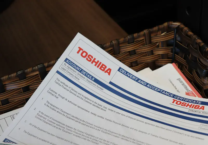 Toshiba Lease Agreements for Orange County Clients